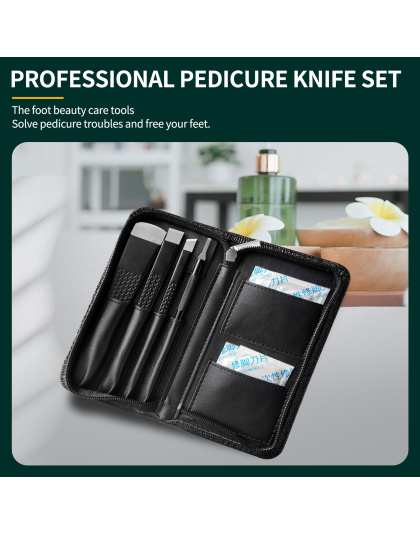 Pedicure Knife Set, 9 Types Replaceable Blades Pedicure Tool Ingrown Toenail Removal Blades Kit, Foot Callus Corn Dead Skin and Hard Skin Removal Tool for Feet